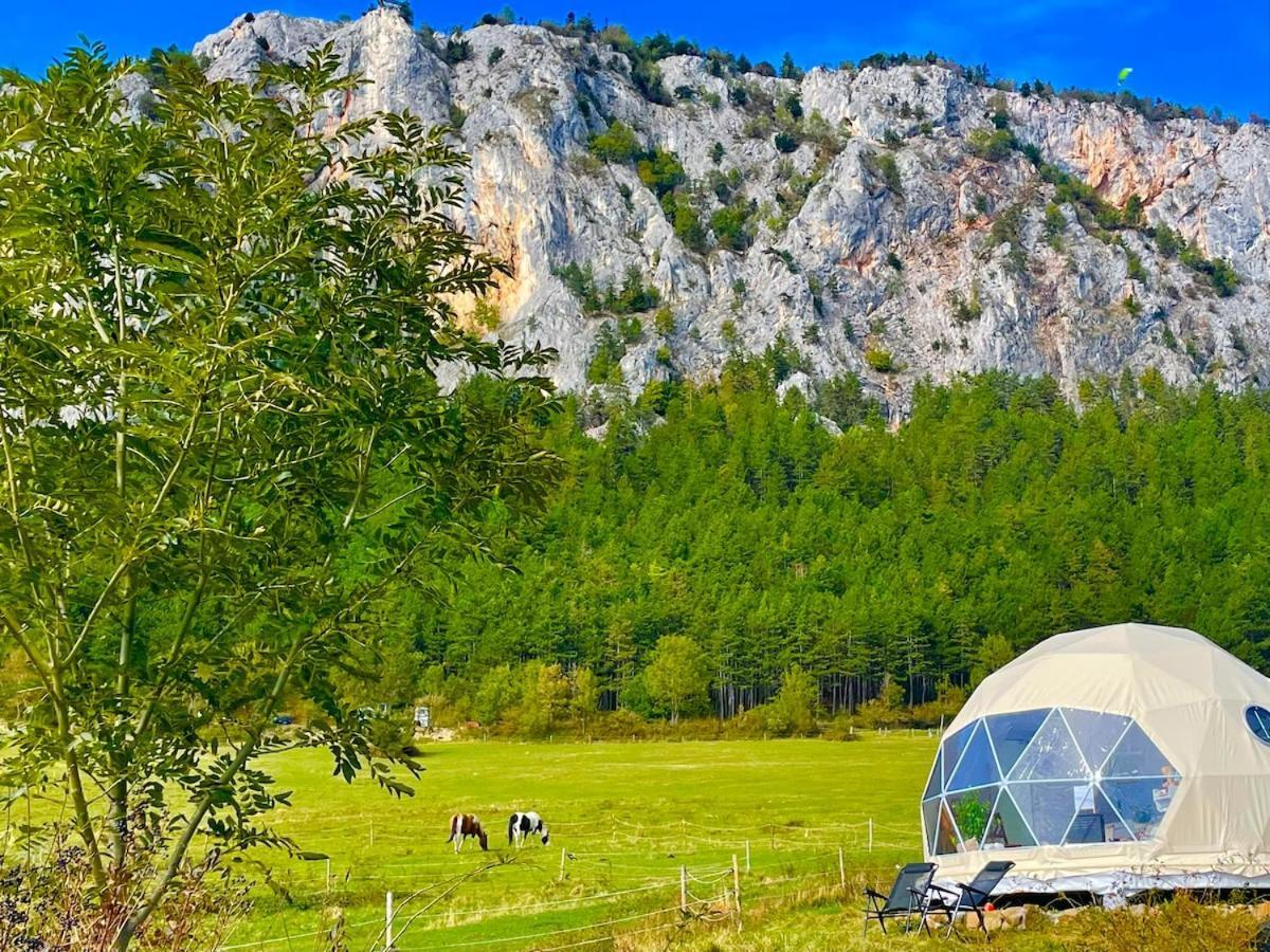 Glamping Hohe Wand - Zelt Mit Sternenfenster Und Whirlpool Hotel Maiersdorf Kültér fotó
